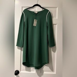 Tuckernuck New w/ tags Long Sleeve Green Seamed Shift Dress